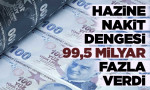 Hazine nakit dengesi 99,5 milyar TL fazla verdi