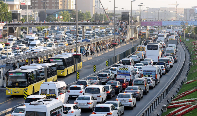 İstanbul'da bugün trafik yoğunluğu yüzde 2 oldu